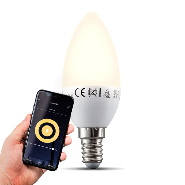 briloner-b-k-licht-smart-home-led-lampe-e14-warmwei-dimmbar-5-5w image 1