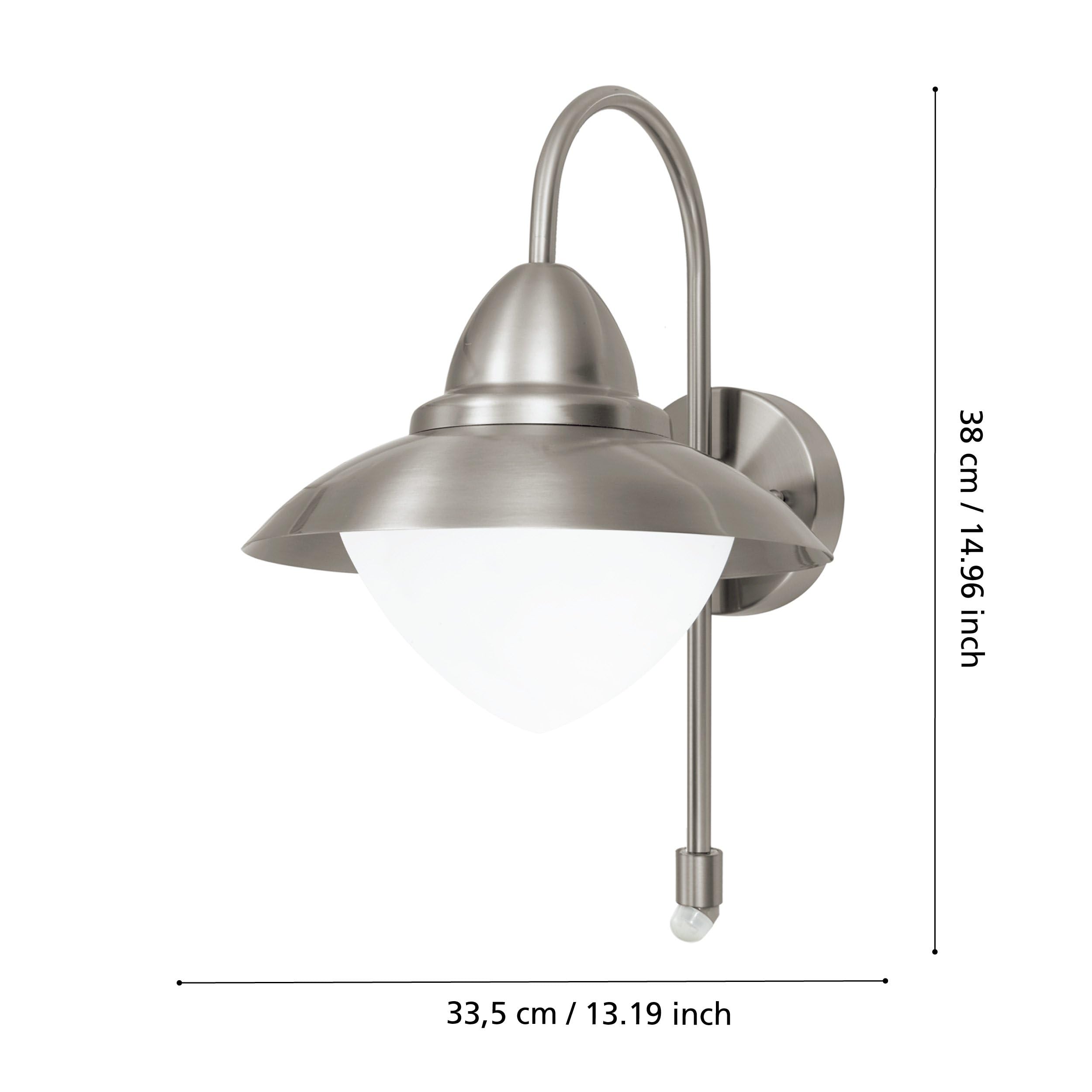 eglo-sidney-au-en-wandlampe-mit-bewegungsmelder-edelstahl-ip44-e27 image 6