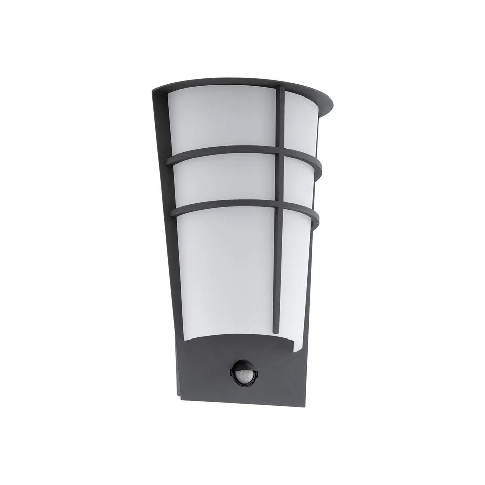 eglo-breganzo-1-led-au-en-wandlampe-mit-bewegungsmelder-anthrazit image 1