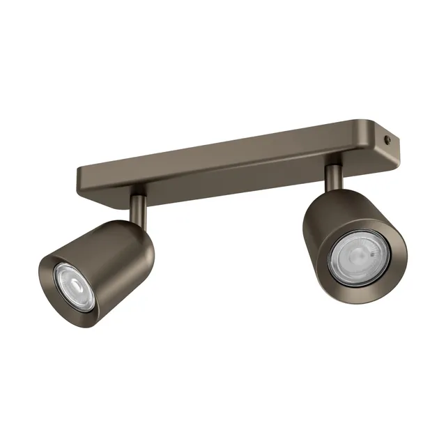 eglo-camaldoli-deckenstrahler-2-flammig-bronze-gu10-schwenkbar image 1