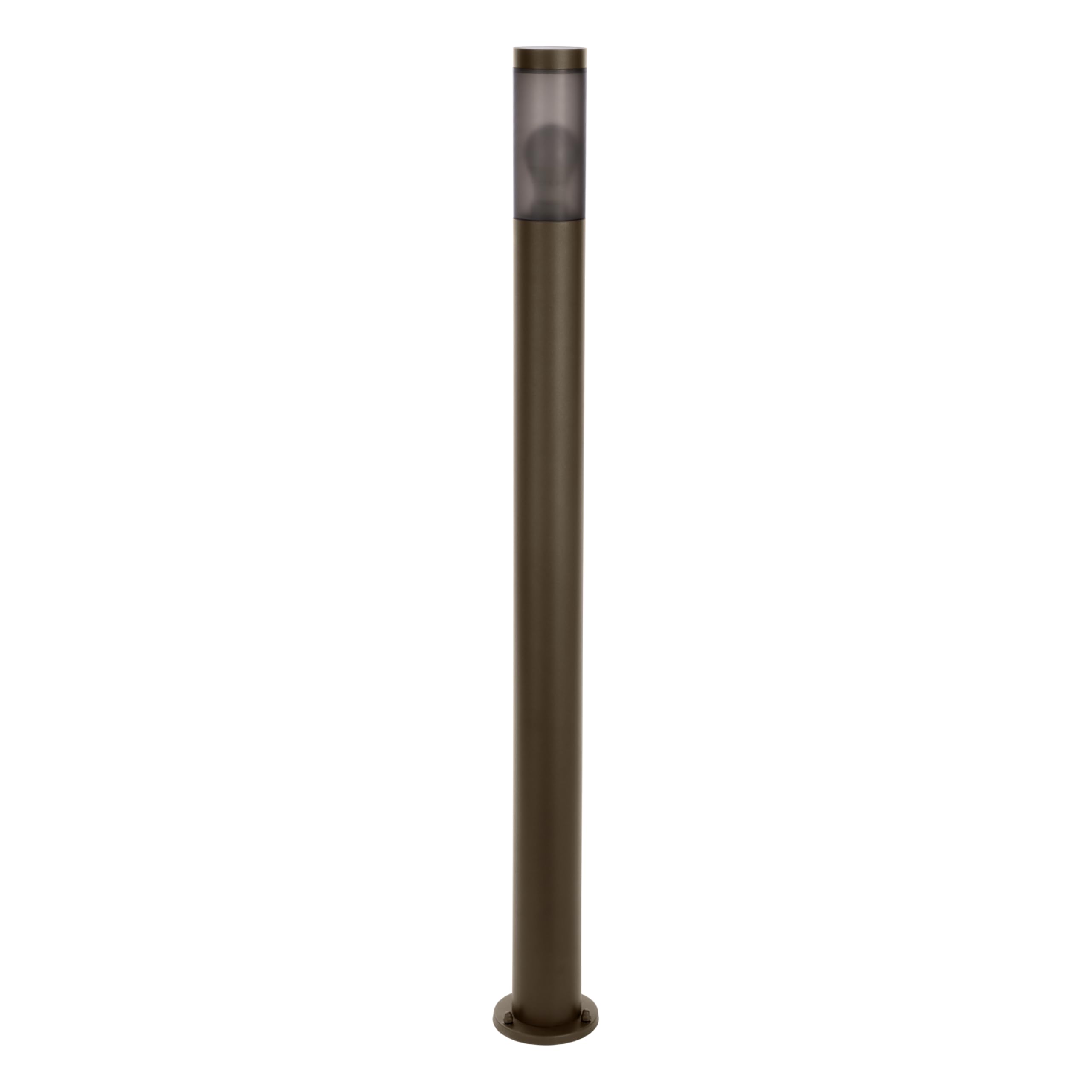 eglo-helsinki-au-en-pollerleuchte-110-cm-mit-bewegungsmelder-edelstahl-rostbraun image 1
