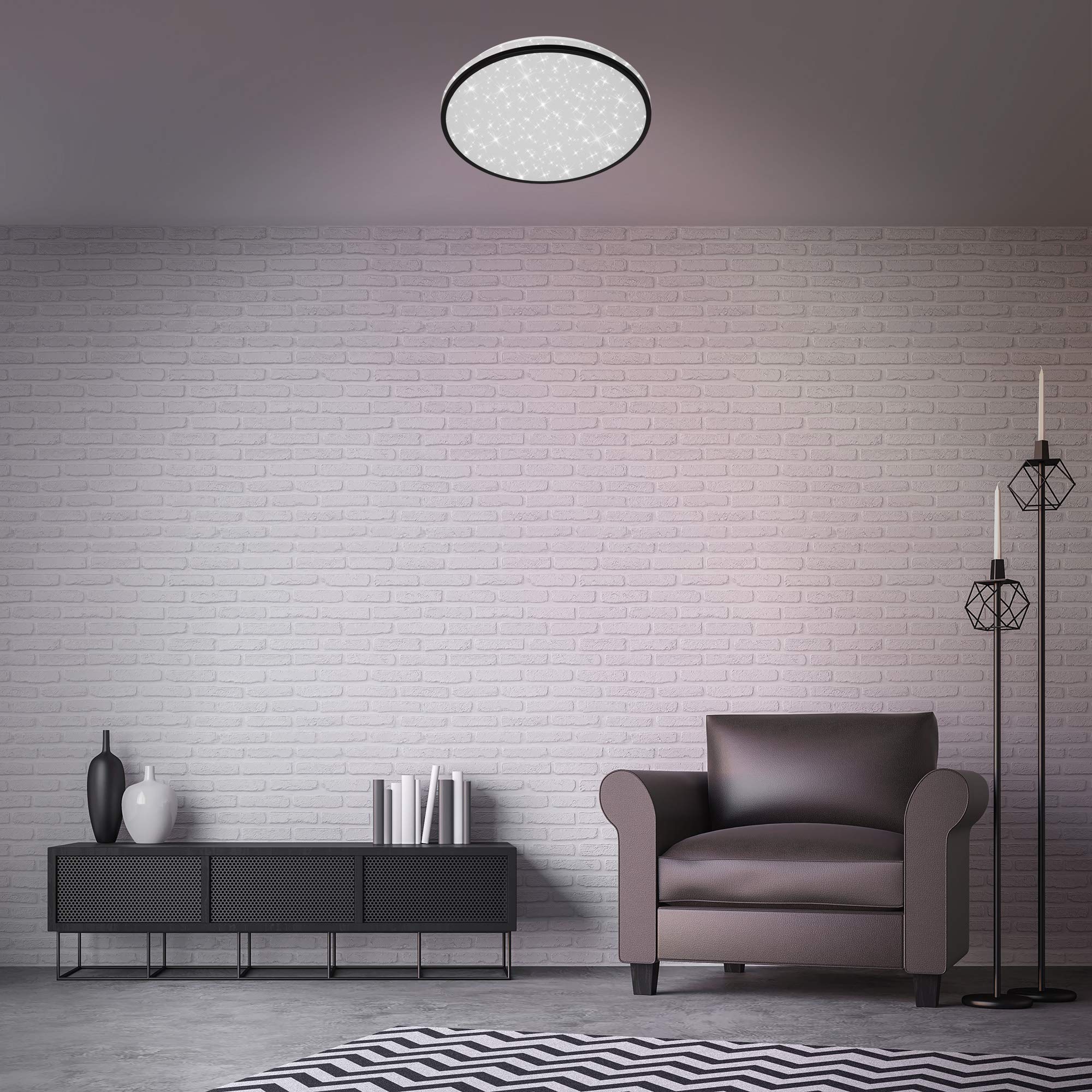 briloner-led-deckenleuchte-38cm-sternenhimmel-24w-2200lm-wei-schwarz image 4