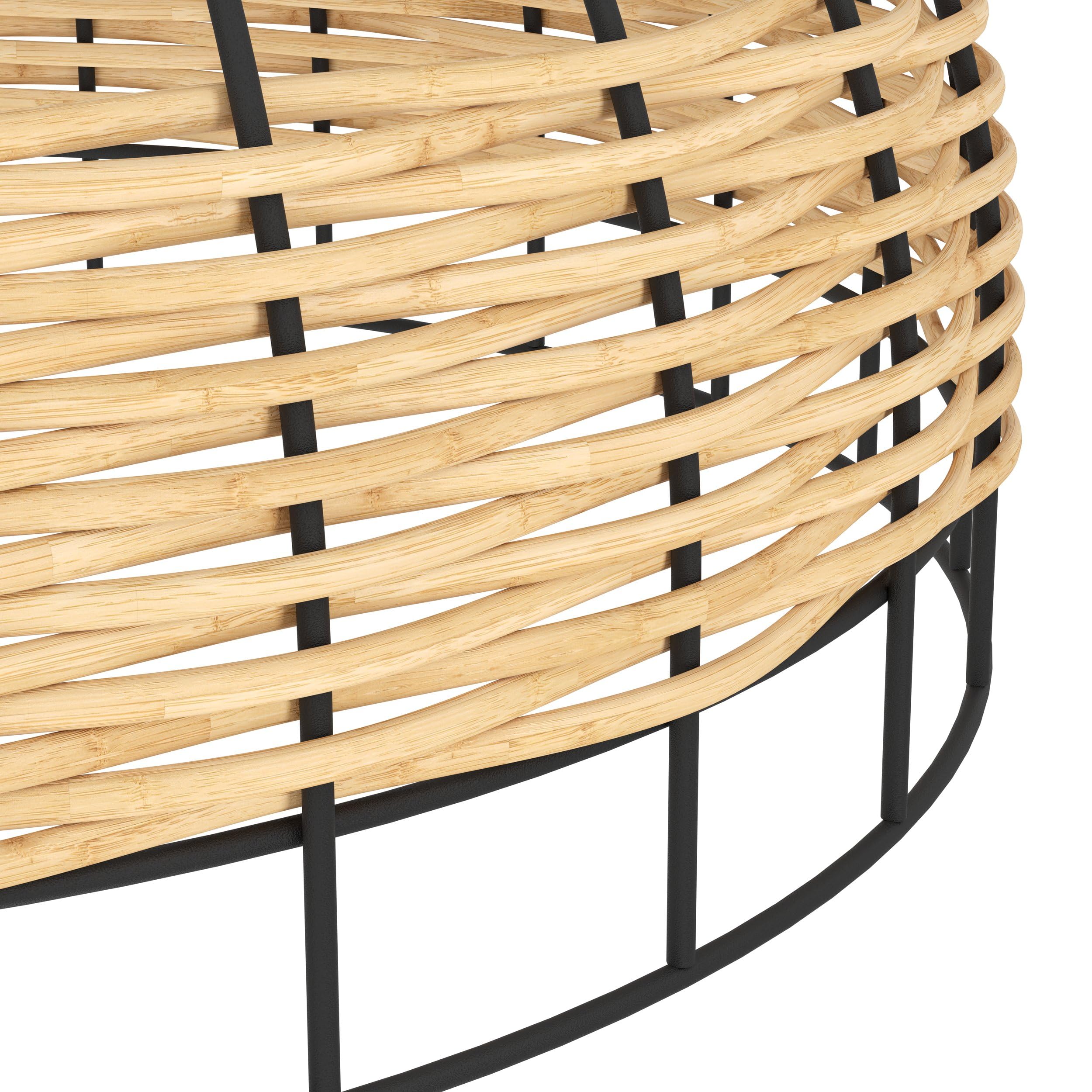 eglo-anwick-deckenlampe-vintage-boho-rattan-e27-38-cm image 4
