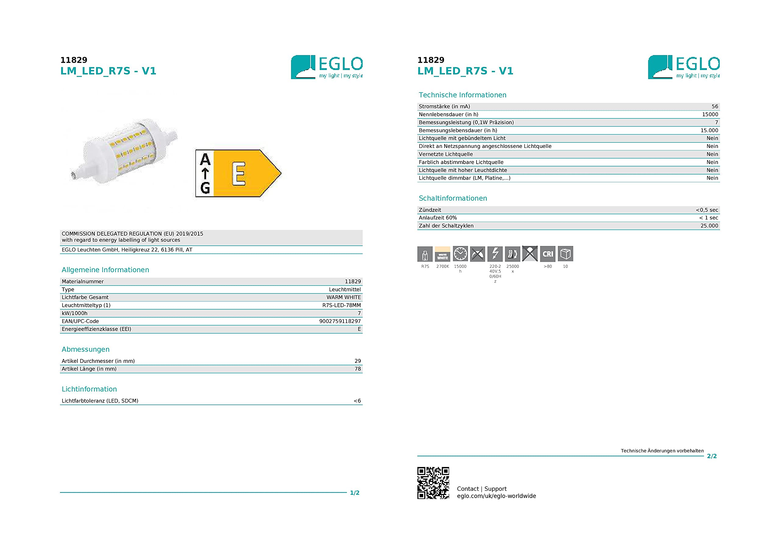 eglo-led-r7s-stablampe-mit-360-ausleuchtung image 4