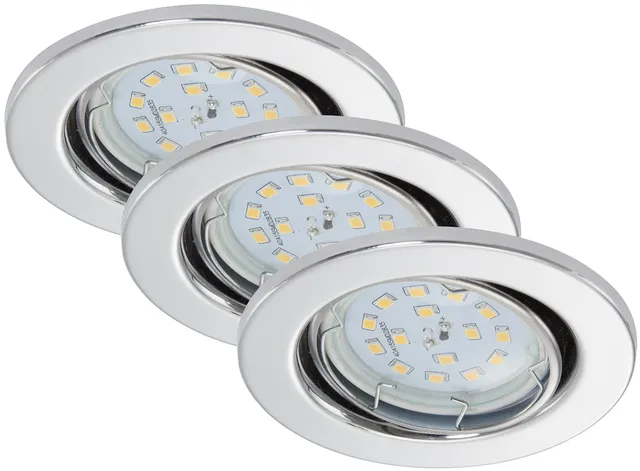 briloner-led-einbauleuchten-3er-set-chrom-3x400-lm-3000-k-warmwei-68-mm-ip23 image 1