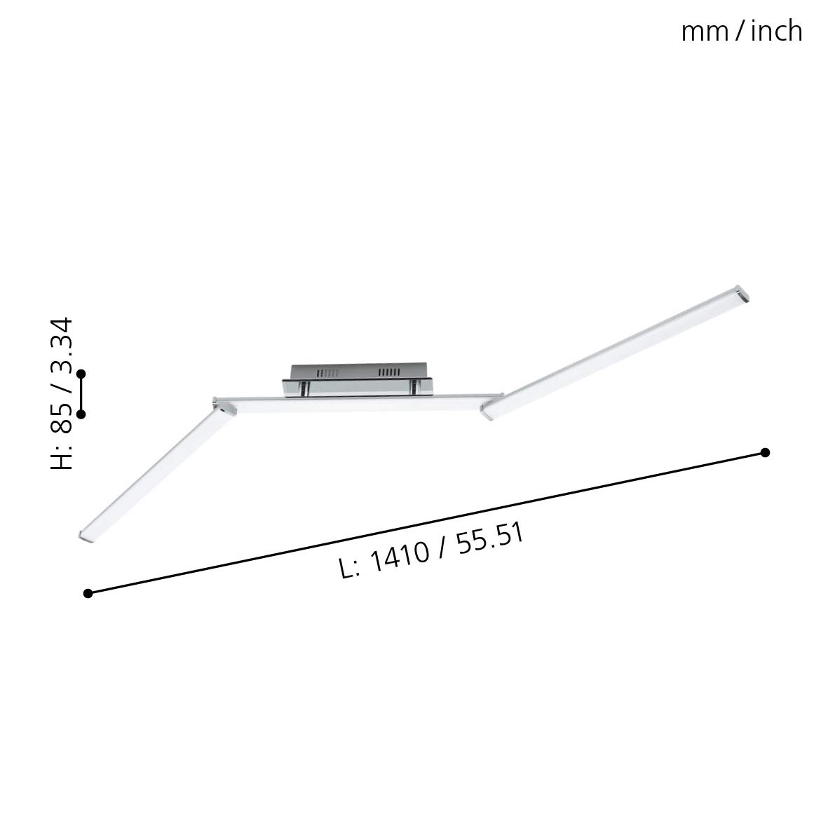 eglo-lasana-2-led-deckenleuchte-3-flammig-alu-141-cm image 3