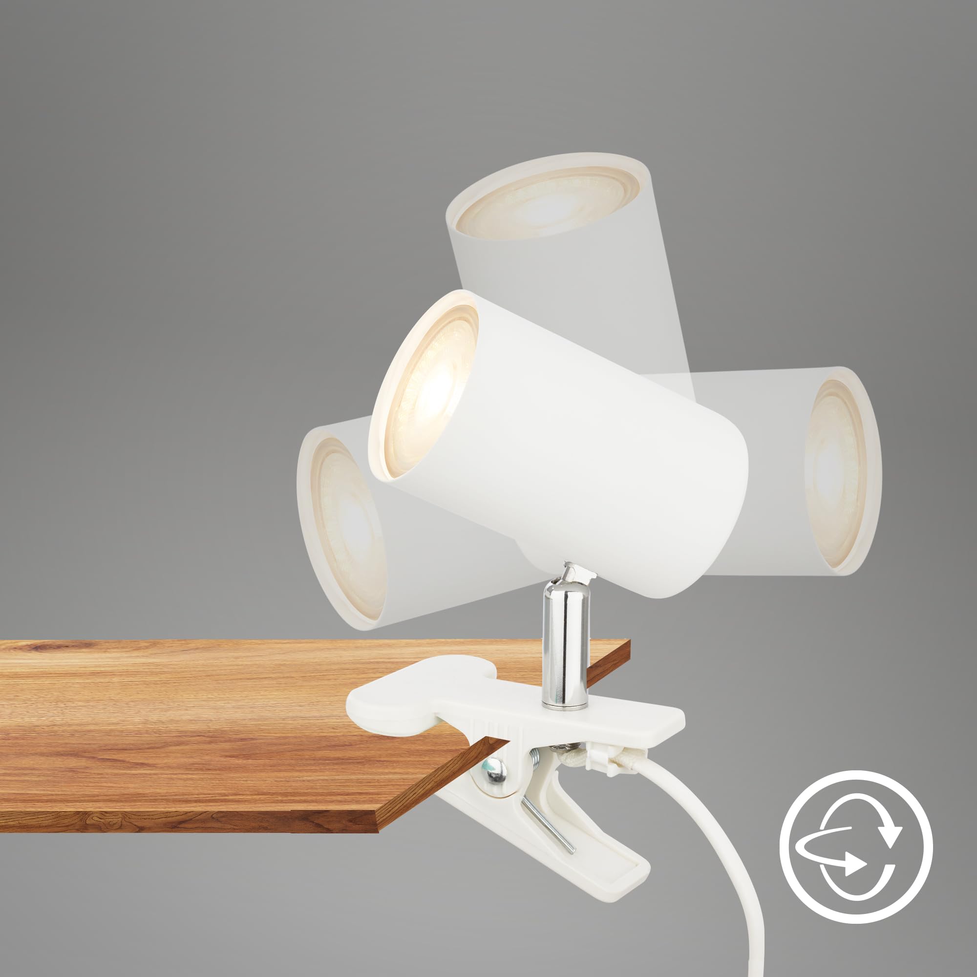 briloner-schreibtischlampe-klemmleuchte-gu10-schwenkbar-wei-16-5x6-5x12-cm image 2