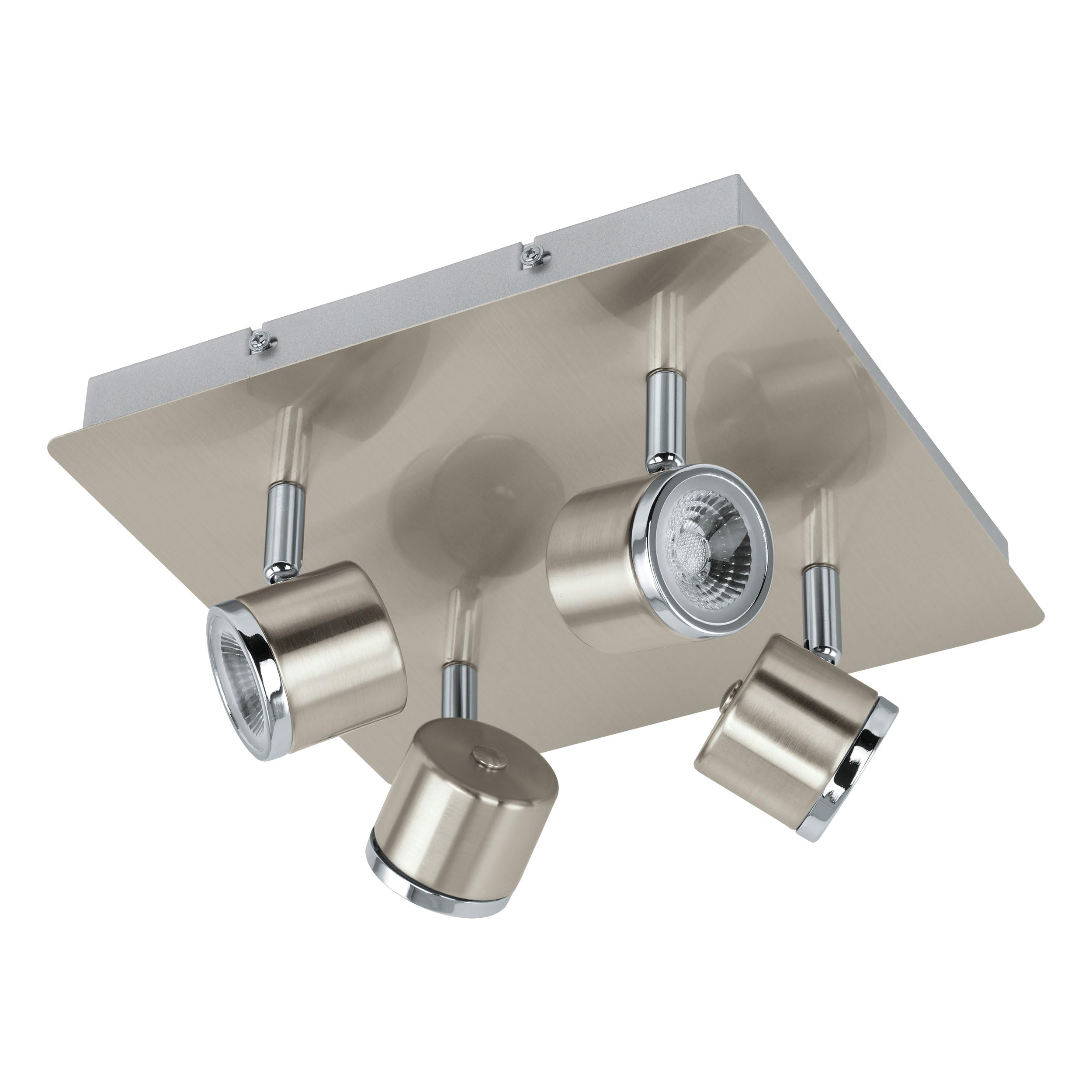 eglo-pierino-led-deckenlampe-4-flammig-nickel-matt-chrom image 1