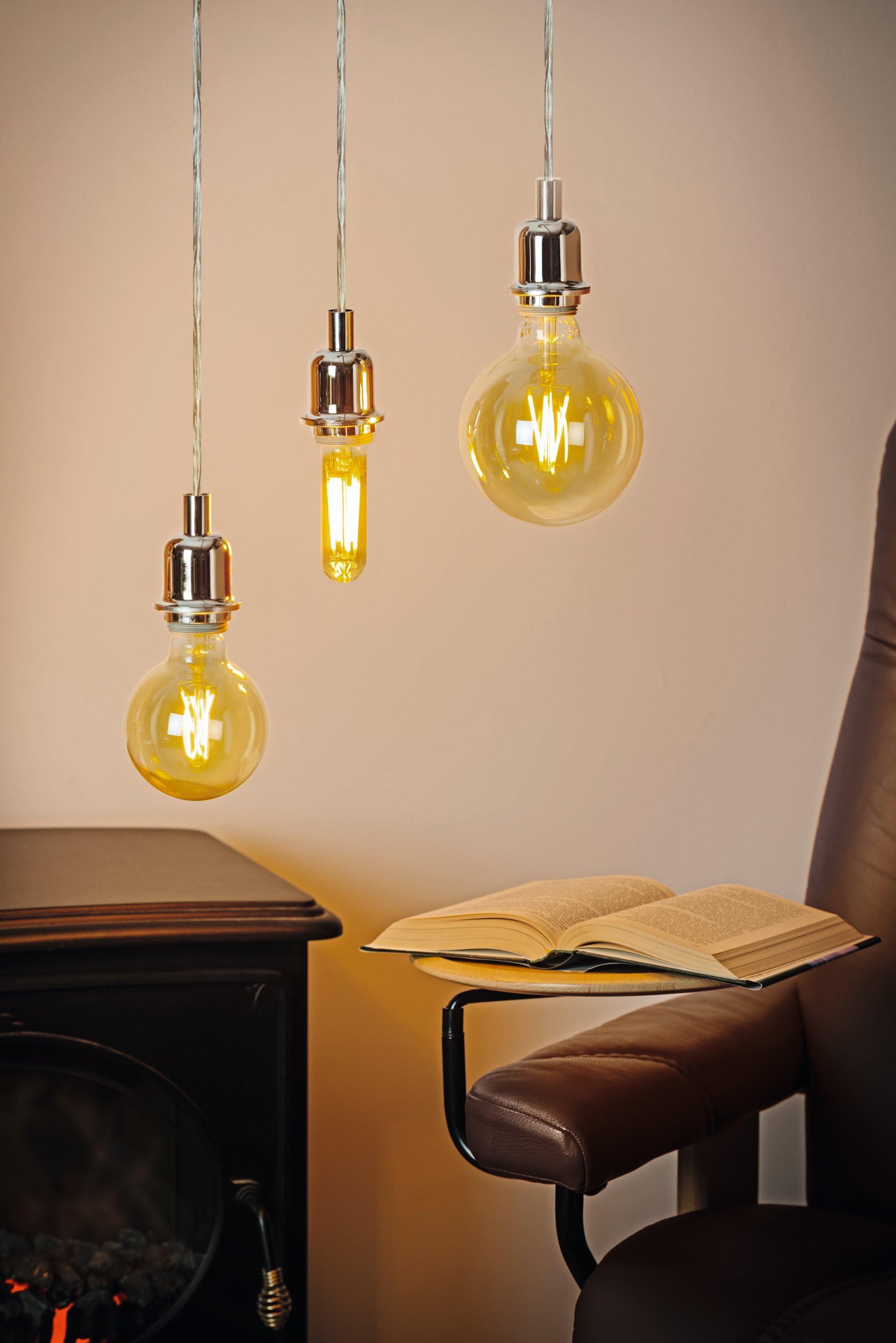 eglo-led-e27-golden-vintage-gl-hbirne-globe-retro-filament-dimmbar-12-5cm image 3