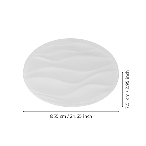 eglo-benariba-led-deckenleuchte-rund-55-cm-wei-wellen-dekor image 6