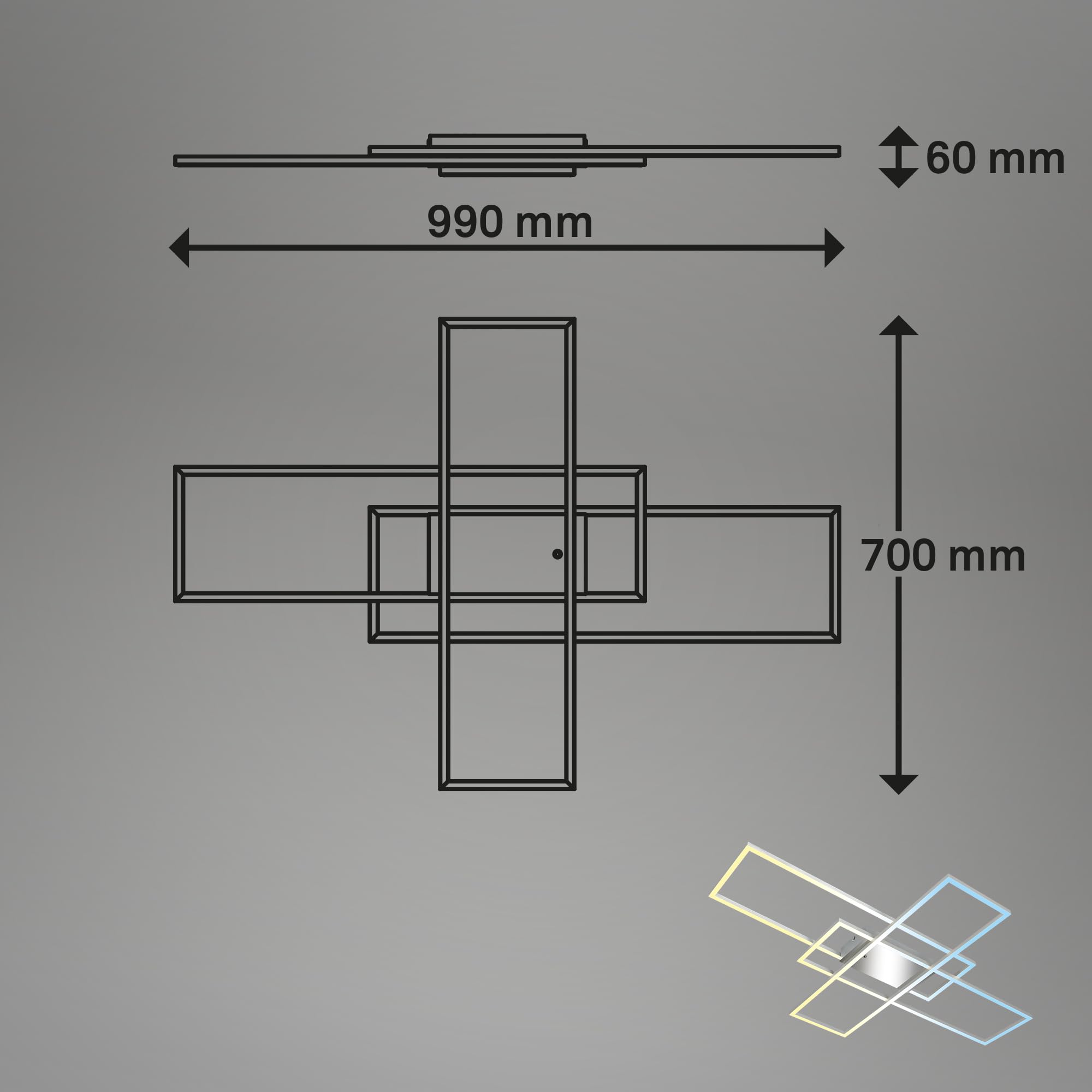 briloner-led-deckenlampe-dimmbar-cct-mit-fernbedienung-104x71-cm-chrom-alu image 6