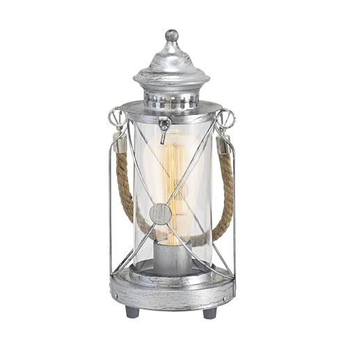 eglo-bradford-vintage-pendellampe-laterne-stahl-silber-antik-klares-glas-e27 image 8