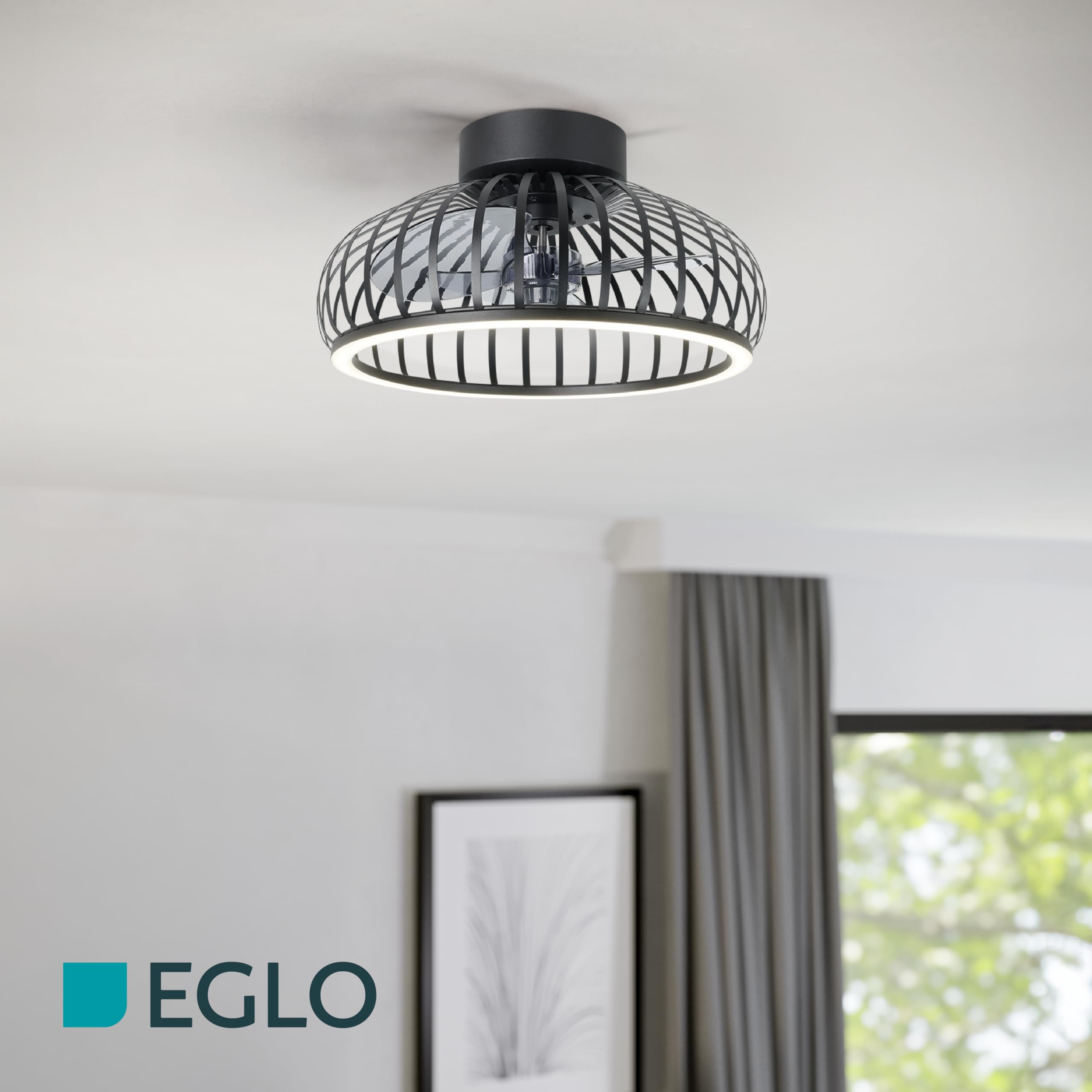 eglo-mogano-led-deckenventilator-42-8-cm-schwarz-dc-motor-6-stufen-fernbedienung image 3