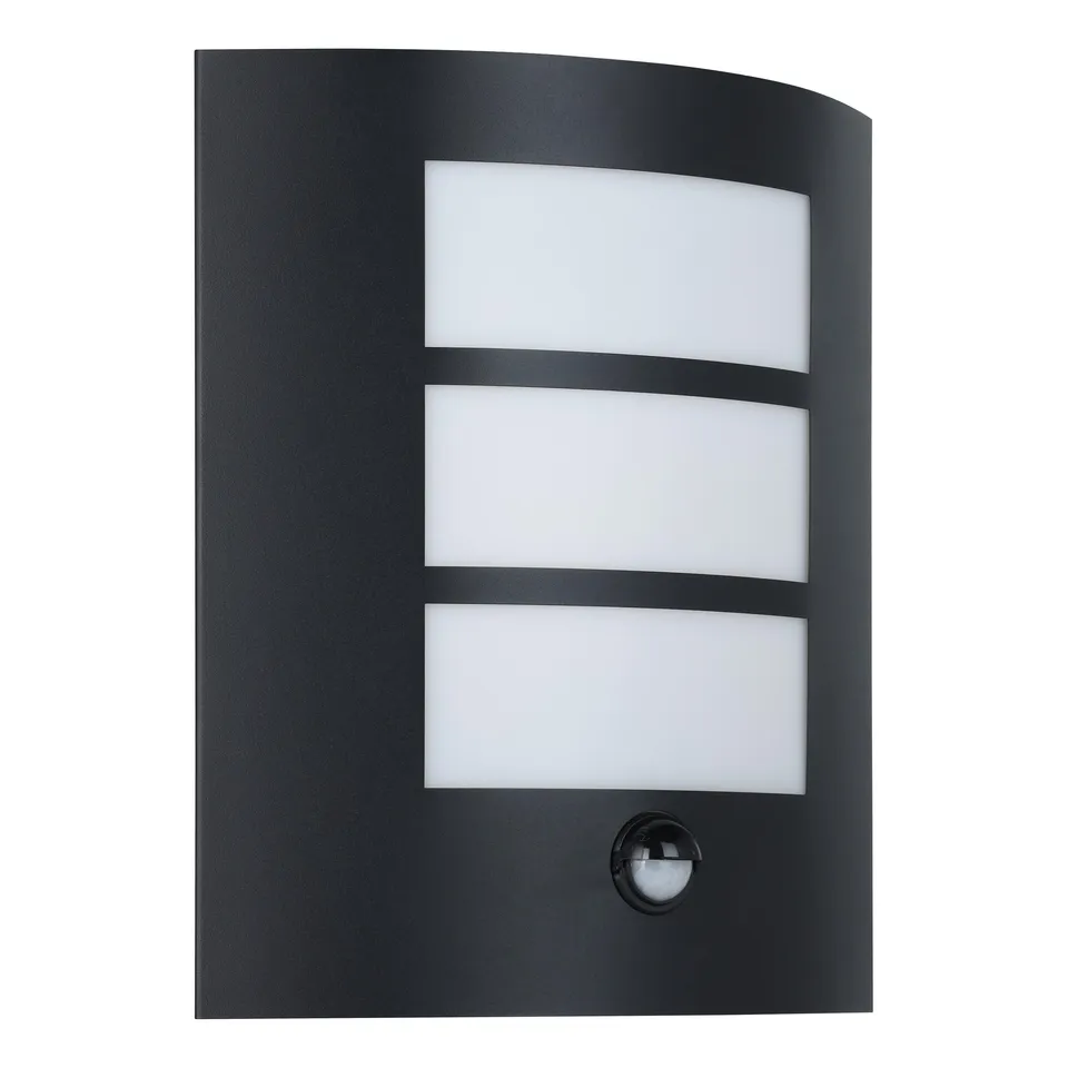 eglo-city-au-en-wandlampe-mit-bewegungsmelder-d-mmerungssensor-e27-ip44-schwarz image 1