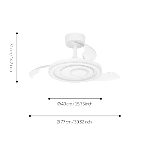 eglo-riomaggiore-led-deckenventilator-wei-77-cm-einziehbar-dimmbar image 8