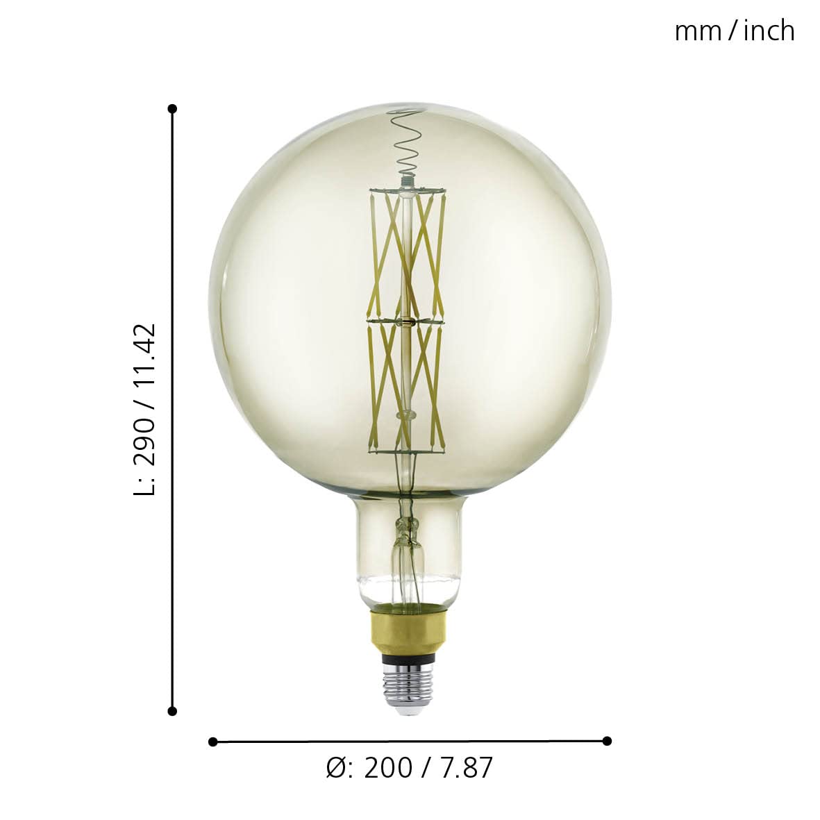 eglo-vintage-e27-led-gl-hbirne-big-size-20-cm-smoky-dimmbar image 5