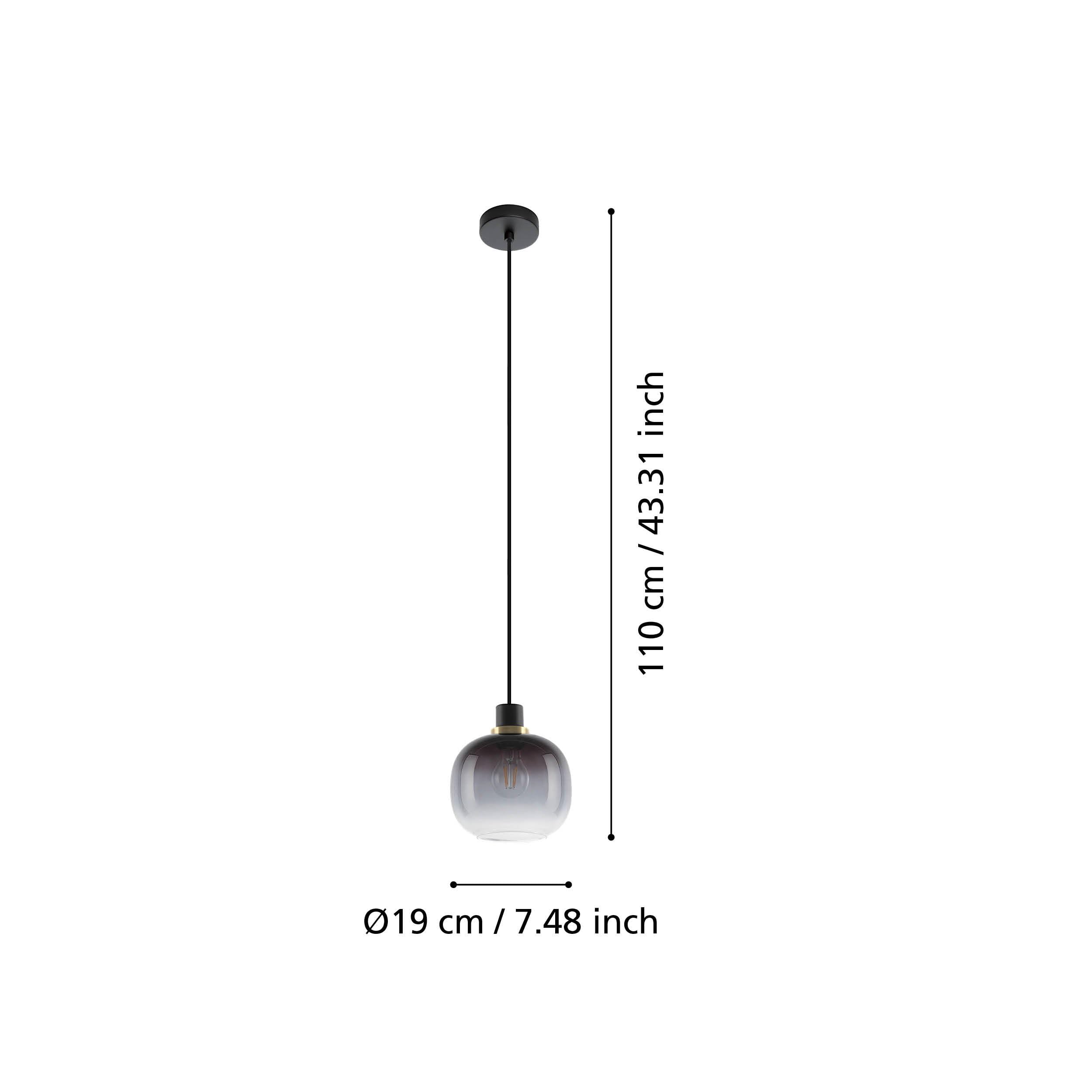 eglo-oilella-h-ngelampe-e27-rauchglas-19-cm-schwarz-messing image 5