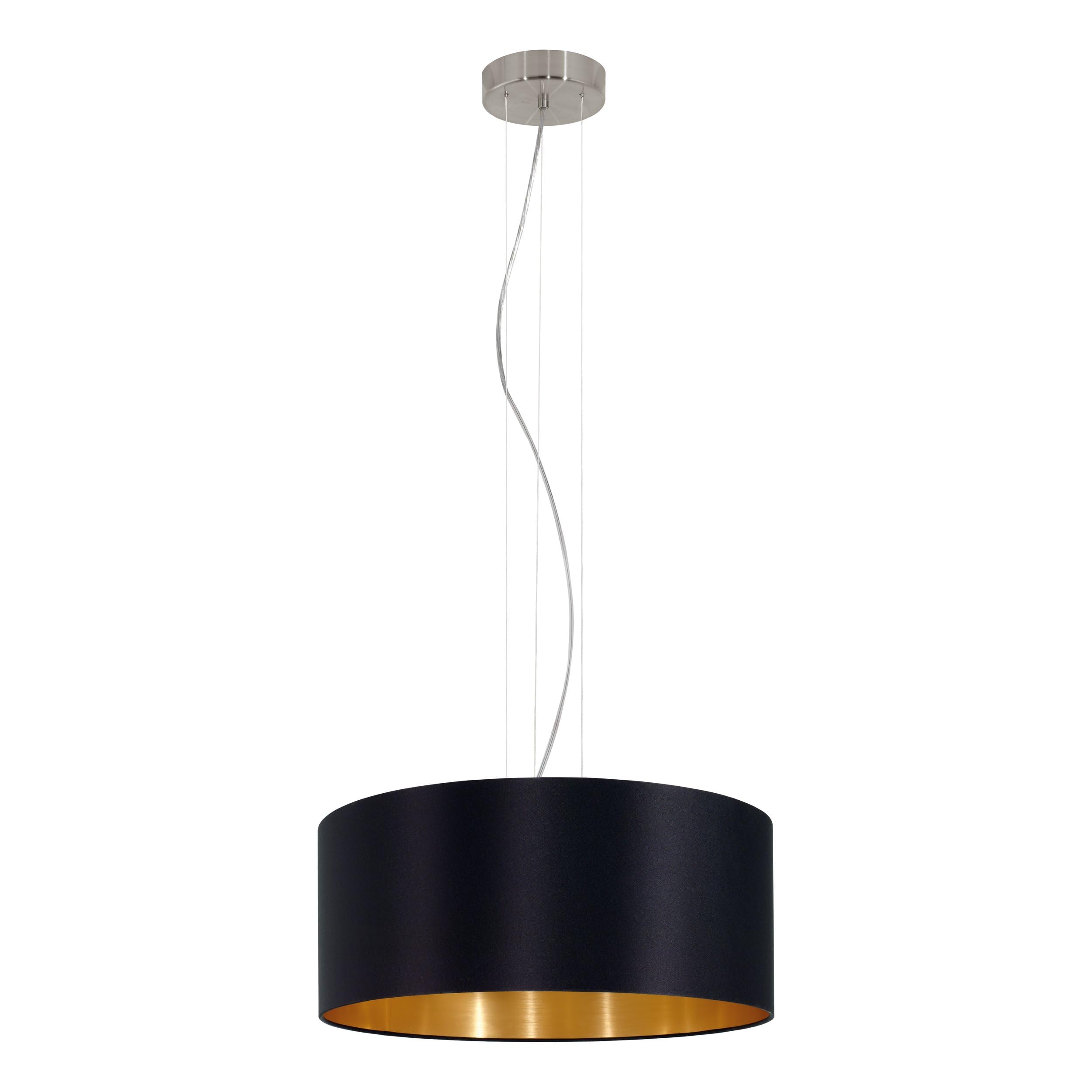 eglo-maserlo-2-led-deckenlampe-38-cm-textil-schwarz-gold-warmwei image 8