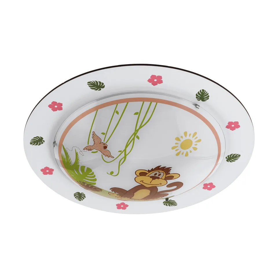 eglo-louie-deckenleuchte-e27-wei-pink-gr-n-32-5-cm image 1