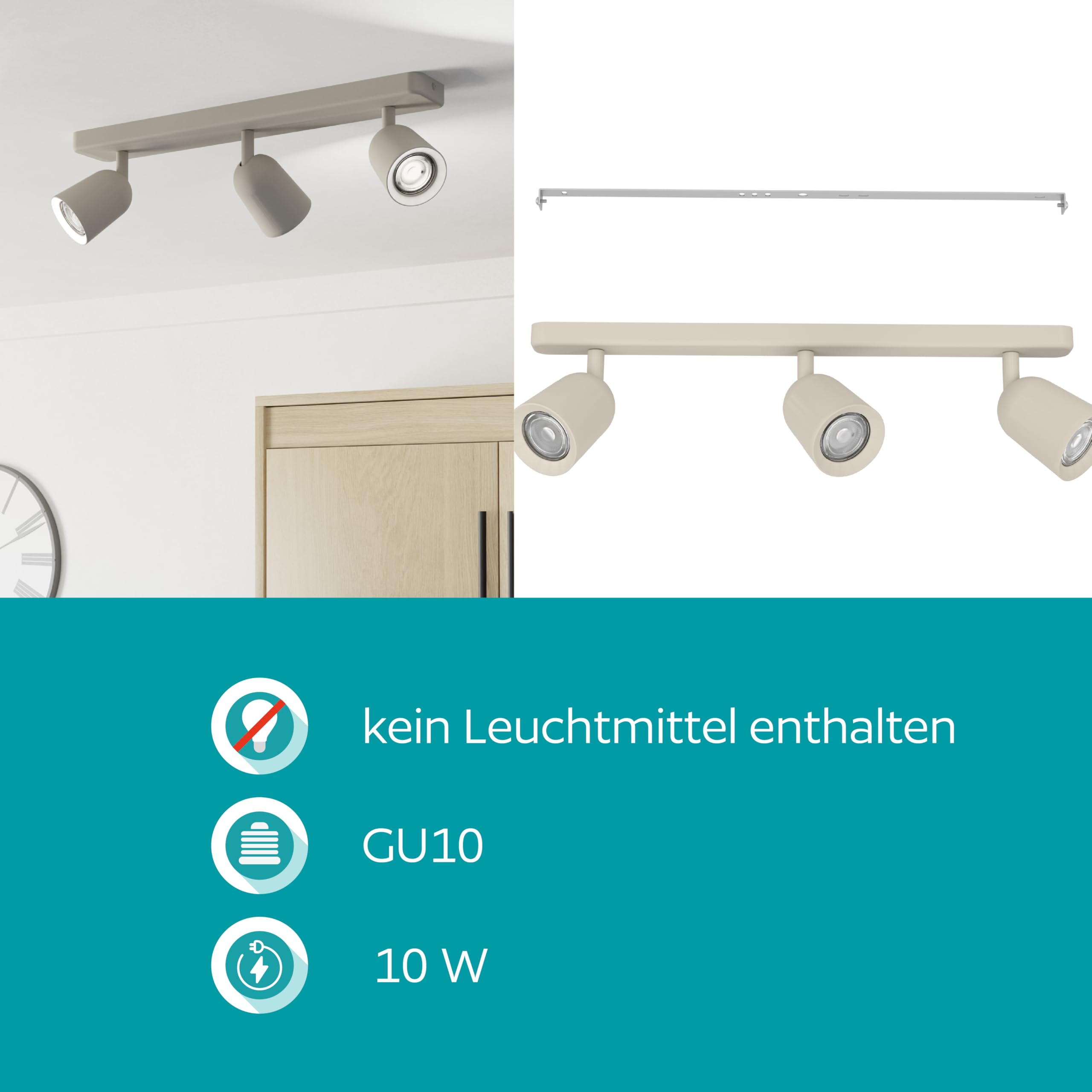 eglo-camaldoli-deckenlampe-3-flammig-deckenstrahler-stahl-sandfarben-gu10 image 5