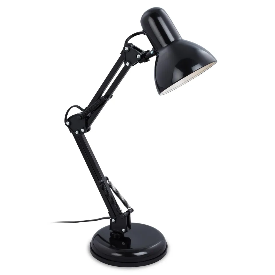 briloner-schreibtischlampe-vintage-schwenkbar-e14-schwarz-53-cm image 1
