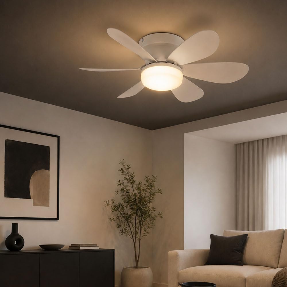 eglo-deckenventilator-mit-led-licht-52-cm-wei-dimmbar-fernbedienung-dc-motor image 5