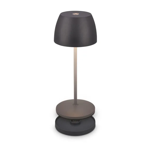 briloner-mini-led-tischleuchte-akku-ip44-anthrazit-8x20-5-cm image 1