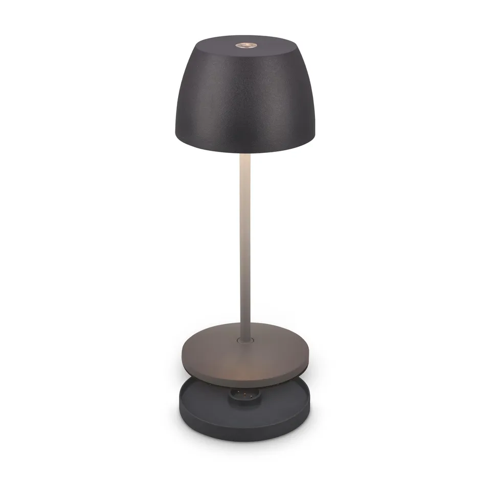 briloner-mini-led-tischleuchte-akku-ip44-anthrazit-8x20-5-cm image 1