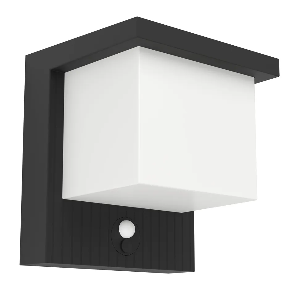 eglo-frigento-solar-wandleuchte-au-en-mit-bewegungsmelder-700-lumen-schwarz-wei image 1