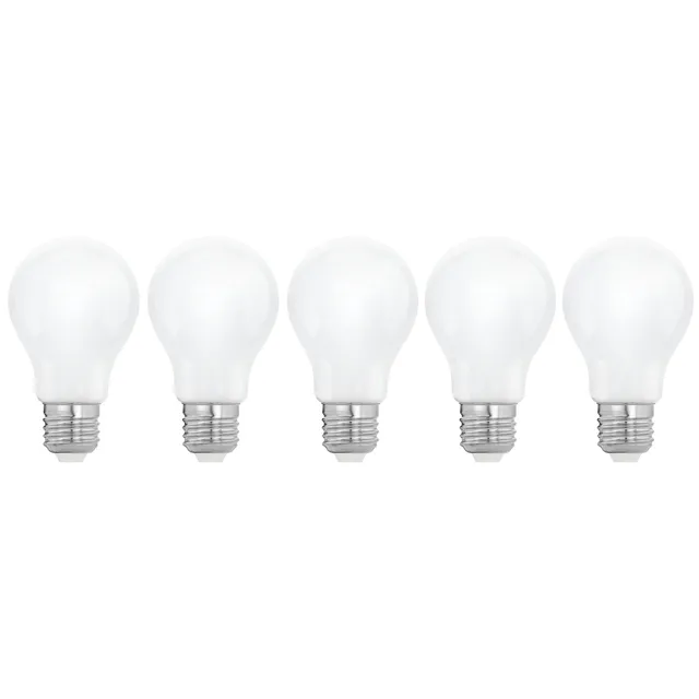 eglo-milky-a60-e27-led-lampe-5er-set-opalwei-7w-806lm-2700k image 1