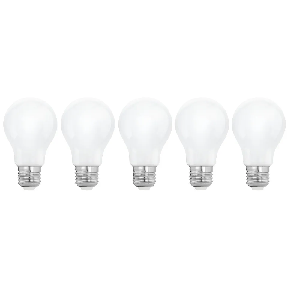eglo-milky-a60-e27-led-lampe-5er-set-opalwei-7w-806lm-2700k image 1