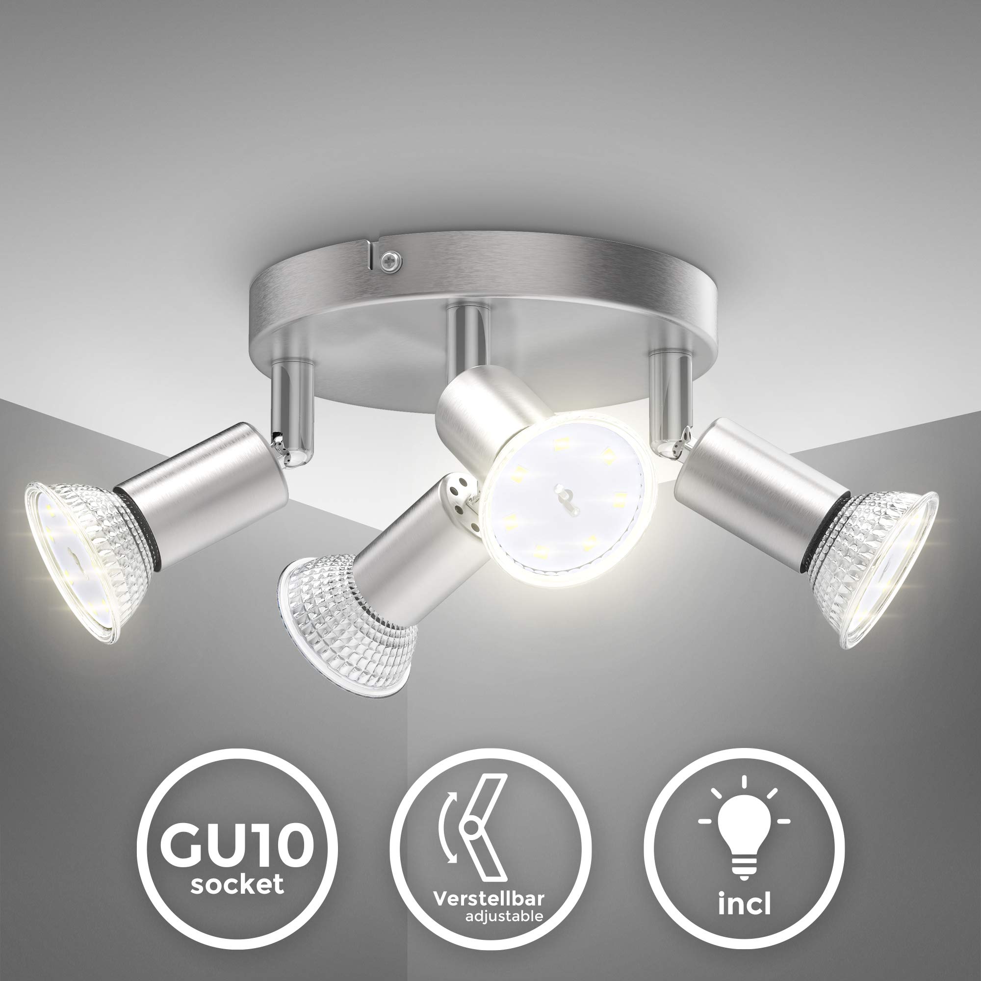 briloner-b-k-licht-led-deckenlampe-schwenkbar-gu10-matt-nickel-18x10-9-cm image 2