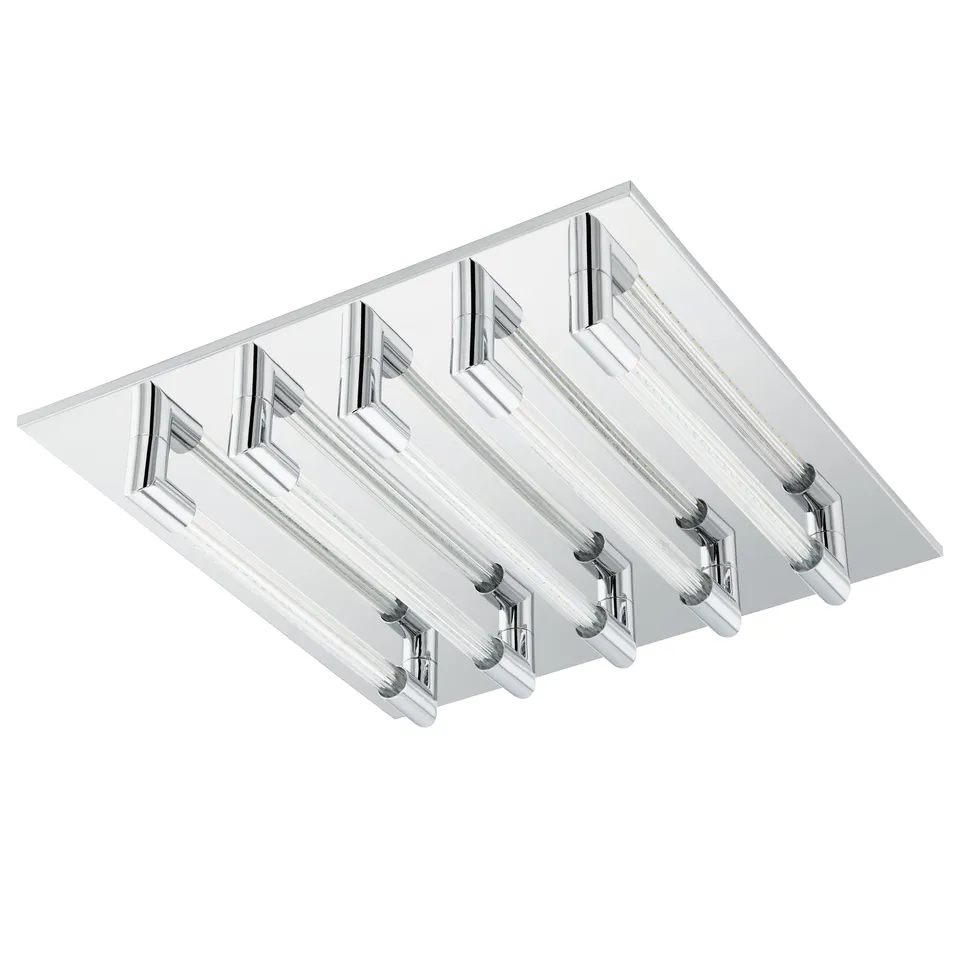 eglo-velarde-led-deckenleuchte-chrom-glas-klar-37-cm image 1