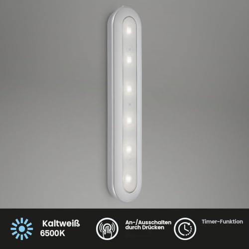 briloner-led-push-light-schrankbeleuchtung-batteriebetrieben-30-5-cm-silberfarbi image 8