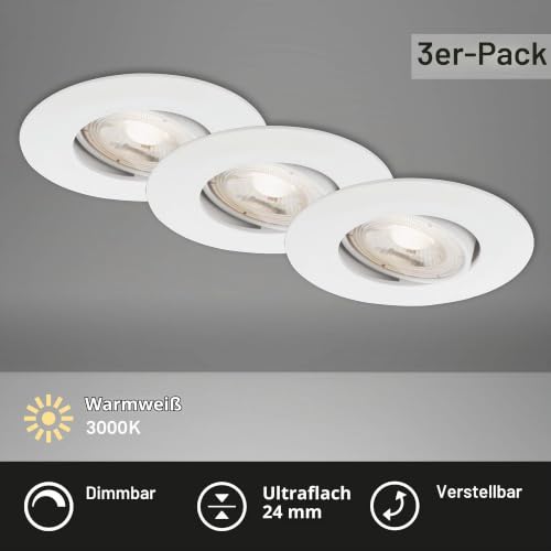 briloner-led-einbauleuchten-3er-set-dimmbar-schwenkbar-5w-460lm-warmwei-wei image 8