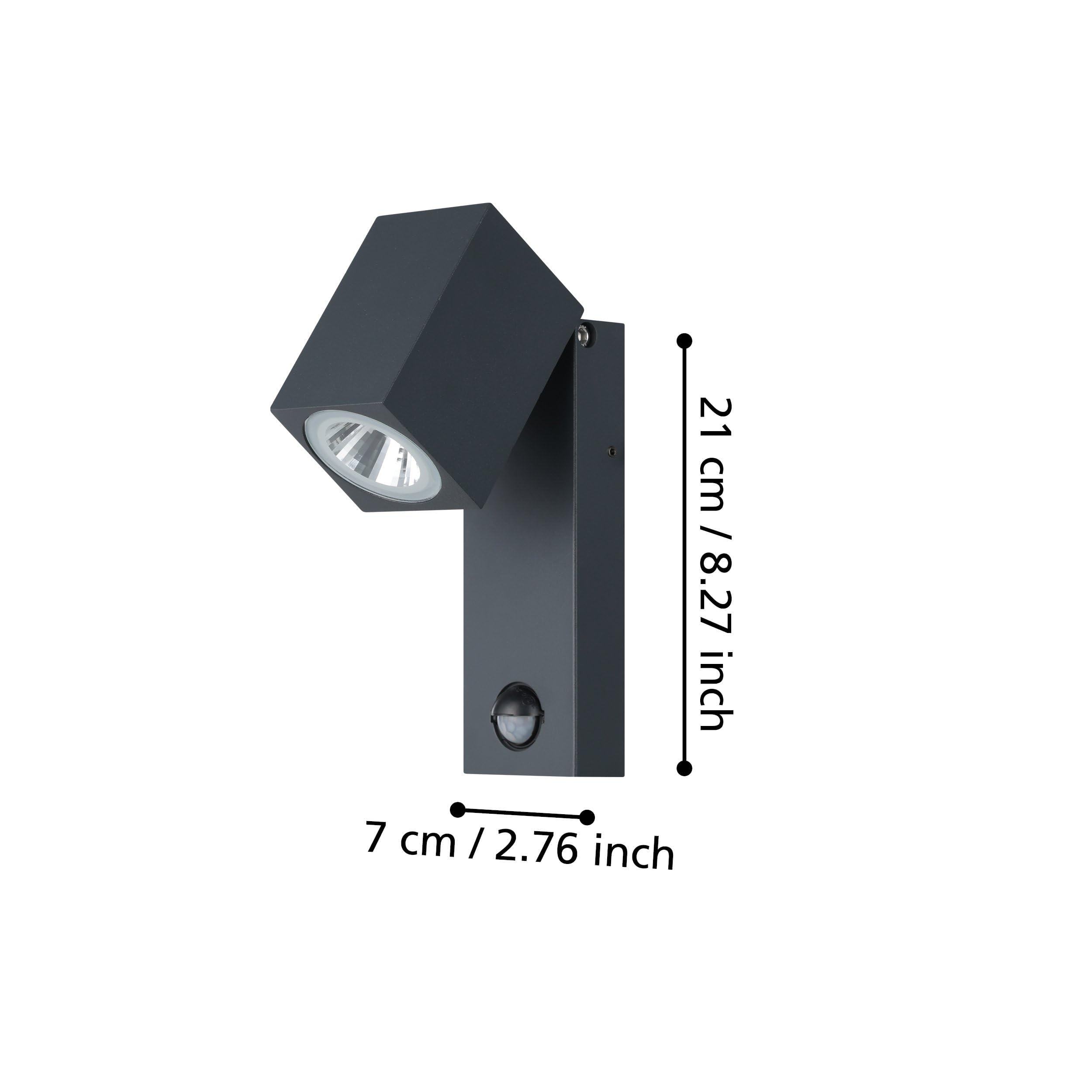 eglo-sakeda-led-au-en-wandleuchte-mit-bewegungsmelder-anthrazit-ip44 image 4
