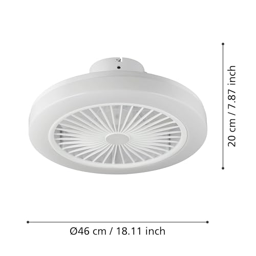 eglo-ortona-deckenventilator-mit-beleuchtung-46-cm-wei-dimmbar image 8