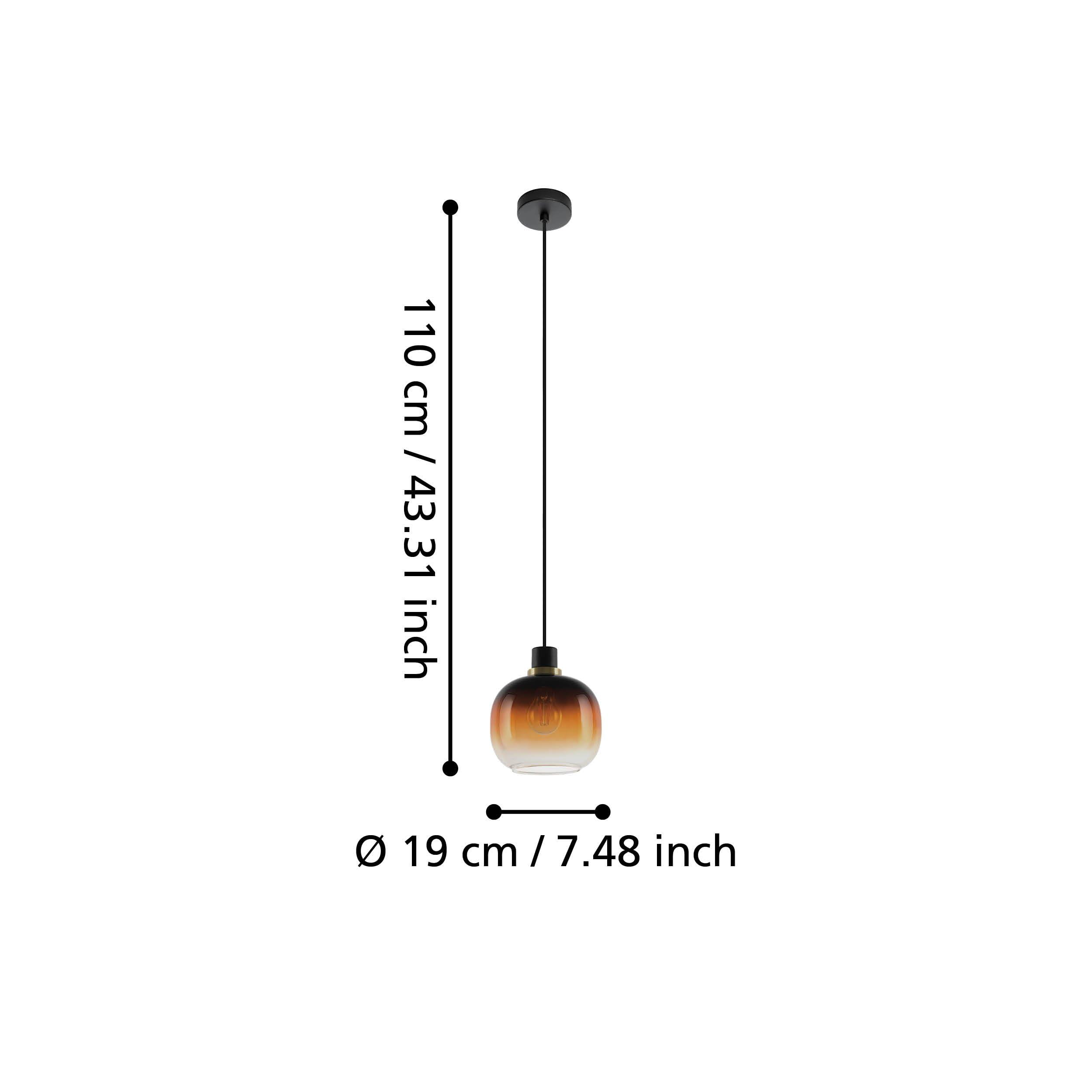 eglo-oilella-h-ngelampe-e27-rauchglas-19-cm-schwarz-braun-messing image 5
