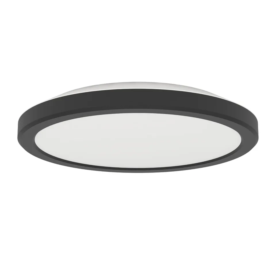 eglo-testara-e-led-deckenleuchte-rund-schwarz-21-cm-warmwei image 1