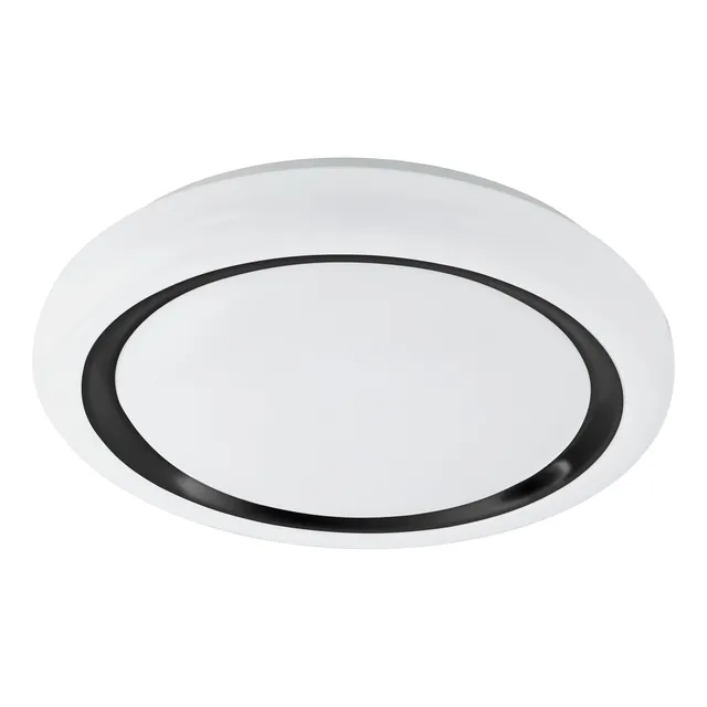 eglo-capasso-runde-led-deckenleuchte-48-cm-wei-schwarz-warmwei image 1