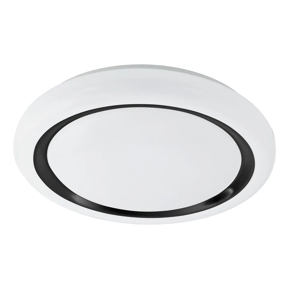 eglo-capasso-runde-led-deckenleuchte-48-cm-wei-schwarz-warmwei image 1
