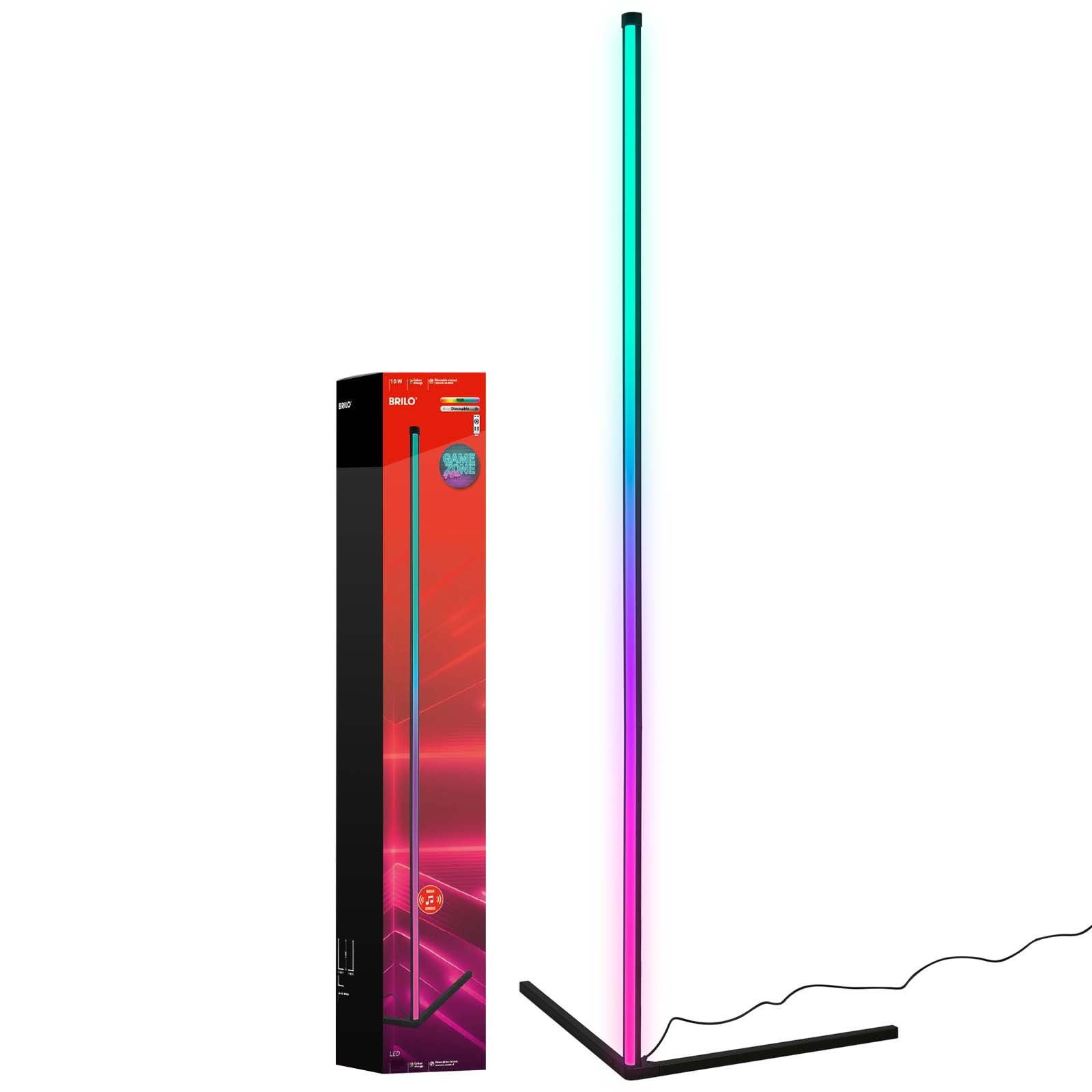 briloner-rgbic-led-stehlampe-1-43m-schwarz-mit-fernbedienung image 1