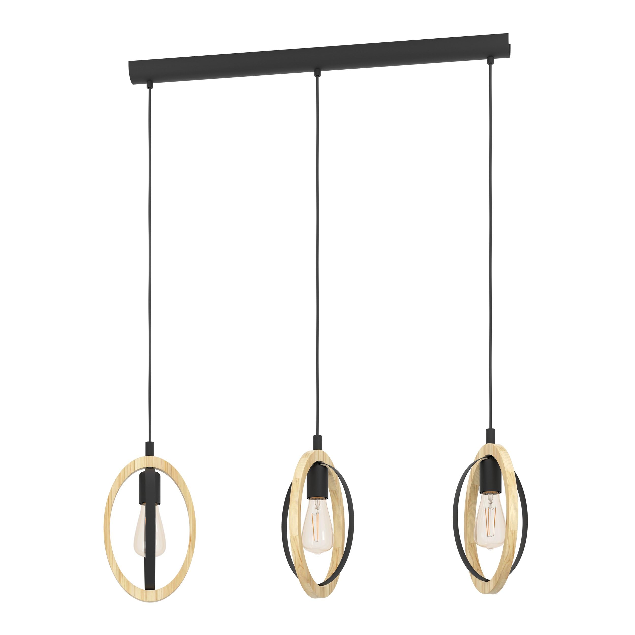 eglo-basildon-pendelleuchte-3-flammig-vintage-industrial-schwarz-natur-61-5-cm image 8