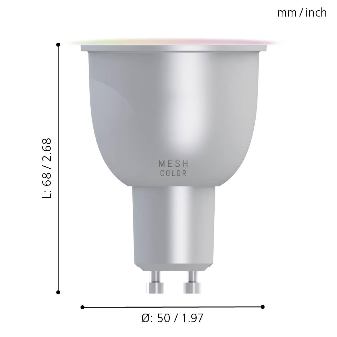 eglo-connect-gu10-led-lampe-smart-home-rgb-wei-2700-6500k-5w-bluetooth-app image 2