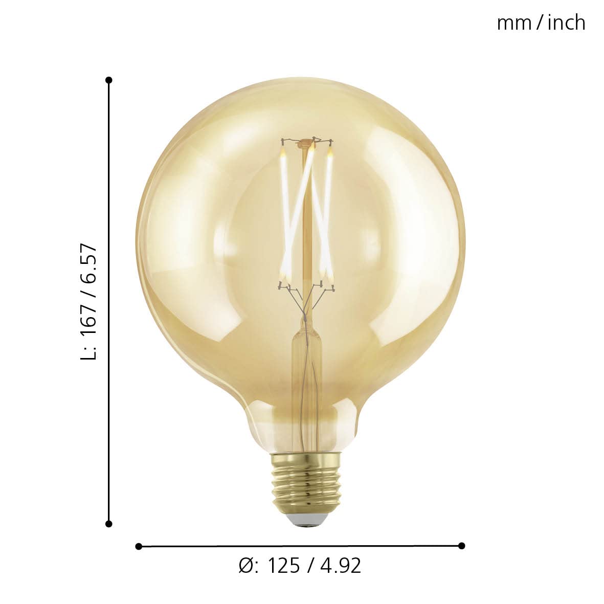 eglo-led-e27-golden-vintage-gl-hbirne-globe-retro-filament-dimmbar-12-5cm image 4
