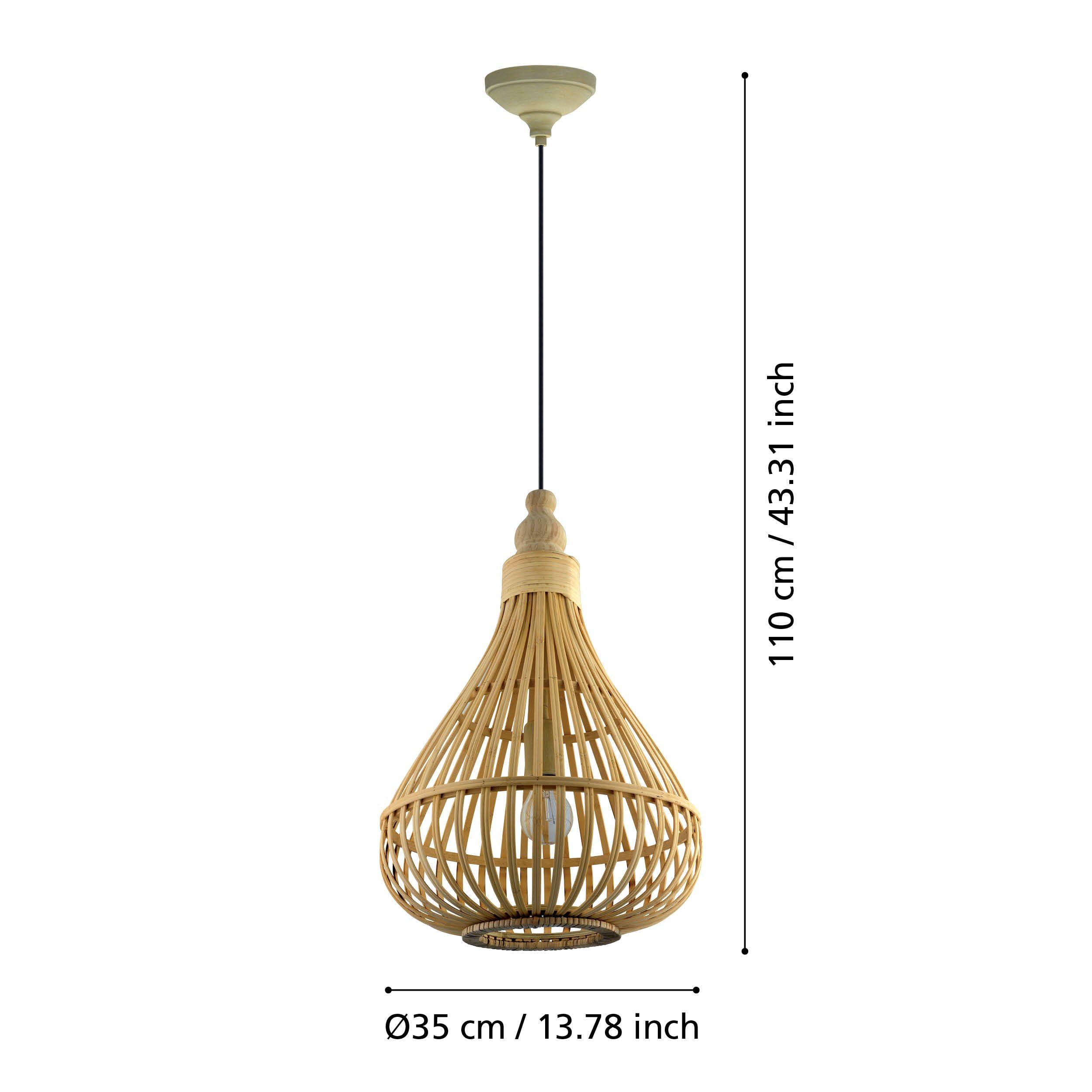 eglo-pendelleuchte-amsfield-35cm-vintage-holz-natur-boho-h-ngelampe-e27-stahl image 7