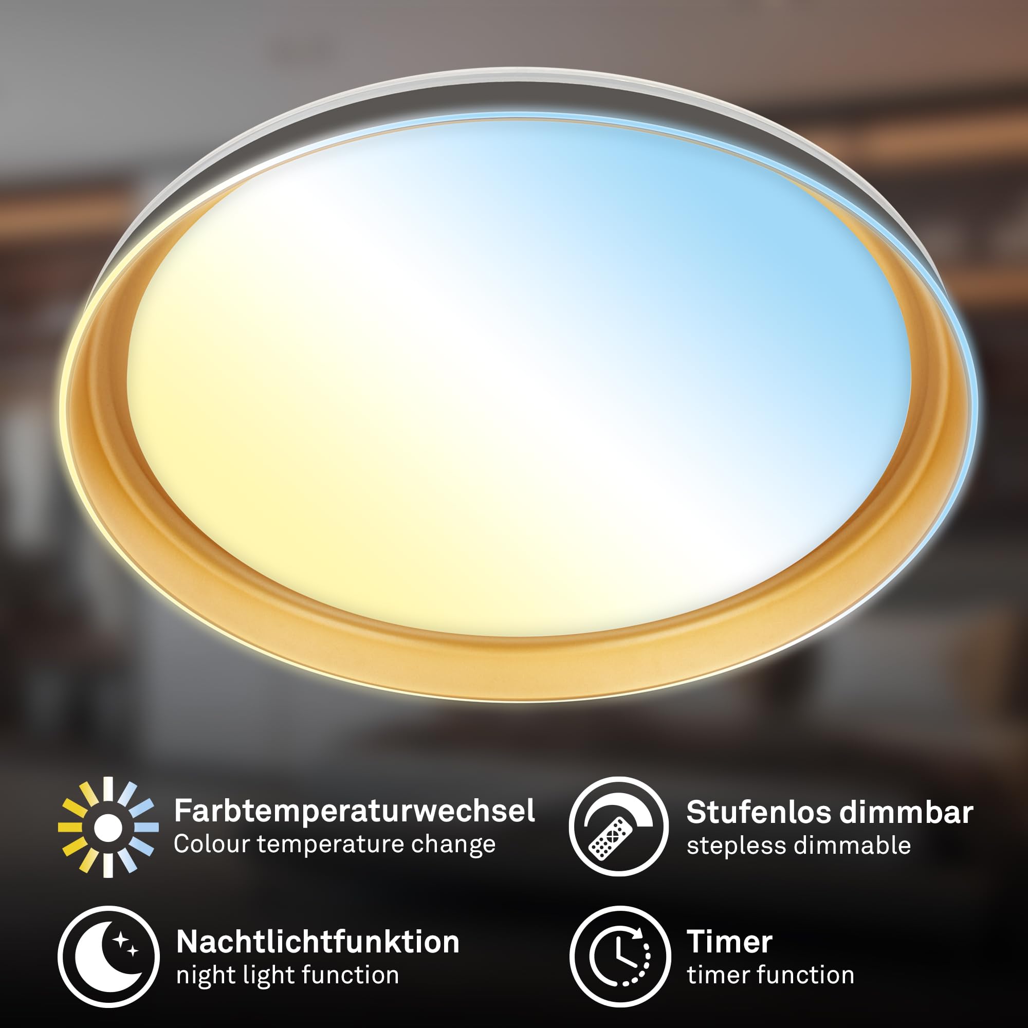 briloner-led-deckenleuchte-mit-fernbedienung-cct-nachtlicht-timer-51-cm-schwarz- image 2