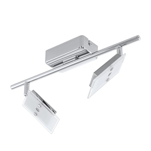 eglo-ervas-led-deckenstrahler-2-flammig-stahl-chrom-glas-satiniert-wei-klar image 3