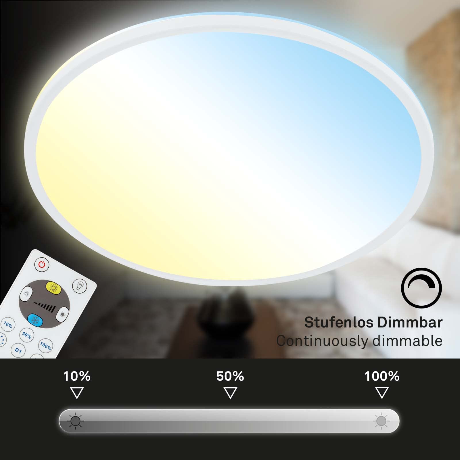 briloner-led-deckenlampe-flach-42-cm-wei-mit-fernbedienung-22w-3000-lm image 5