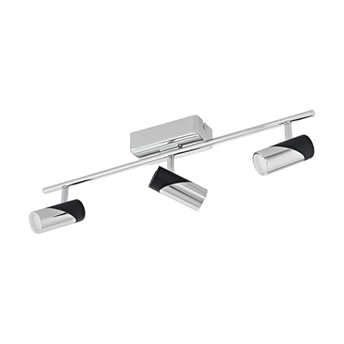 eglo-bernedo-led-deckenstrahler-57-5-cm-alu-stahl-chrom-schwarz-3x5w-warmwei image 2